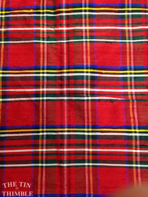 silk tartan by the yard