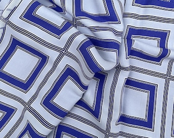 Vintage 1990s Printed 100% Rayon Challis Fabric - Harriet Sawyer for Euro American Textile Corporation - Authentic Vintage - 58" Wide