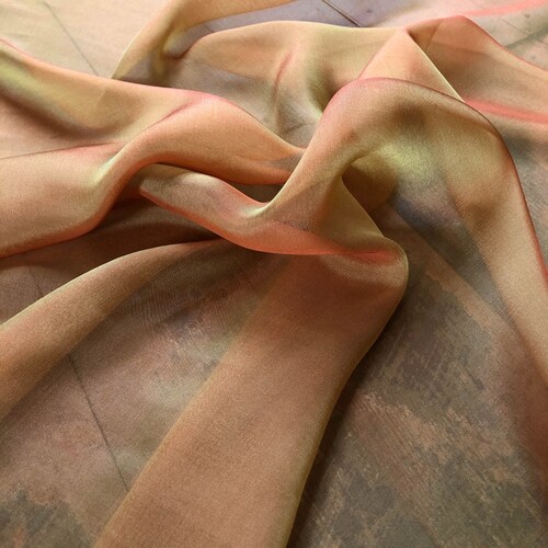 Orchid Haze Iridescent Silk Chiffon IC-075 Fabric main image 1