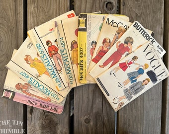 8 Vintage Children's Patterns - Size 4/5 - Vogue, McCall's Butterick - CPL8 - M4286, M4527, M5780, M4874, M4007, M8605, V2777, B3308