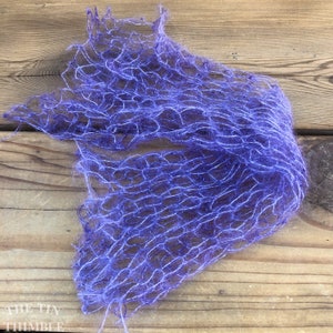 Tubular Yarn #24 / Felting Fiber / Cool Fiber - 18&quot; - Nuno Felting / Wet Felting / Felting Supplies / Textural Fiber / Felting Yarn