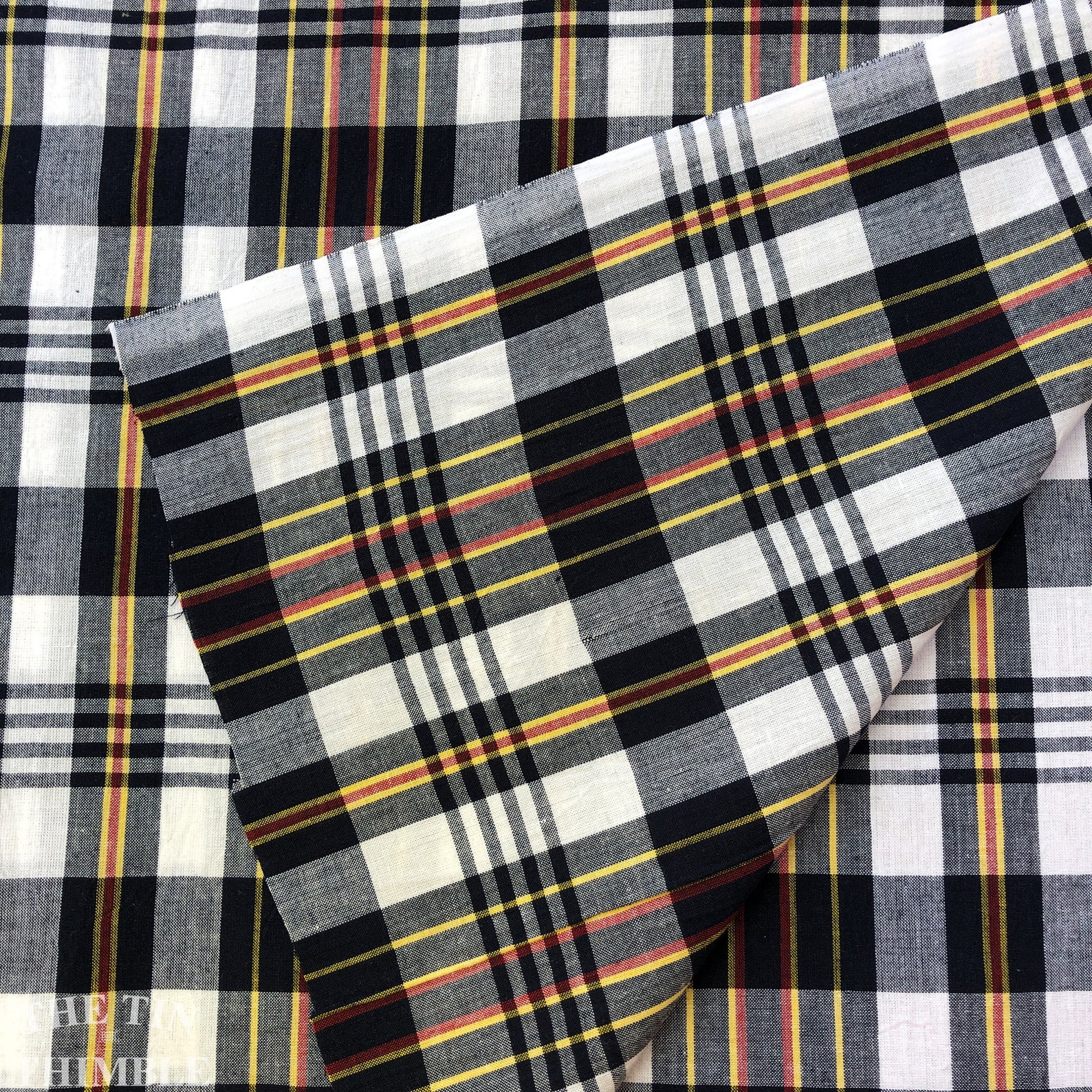 Cotton Madras Plaid Fabric by the Yard 100 Cotton Plaid Etsy