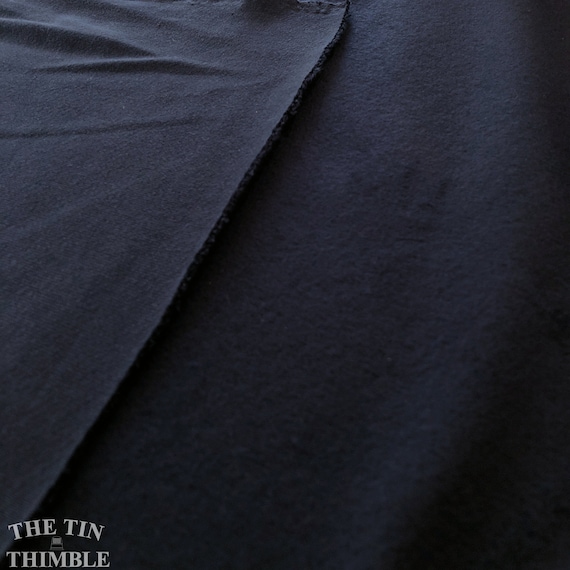 Sweat Suit Fleece Thick and Soft, 100% Cotton Dark Navy Sweatshirt Fleece  Fabric 3/4 Yard 