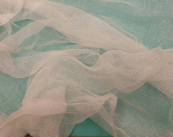 100% Cotton Gauze, Cheesecloth or Scrim by the Yard. Grade 20. Great Fabric for Felting, Dyeing, Cooking and Crafts
