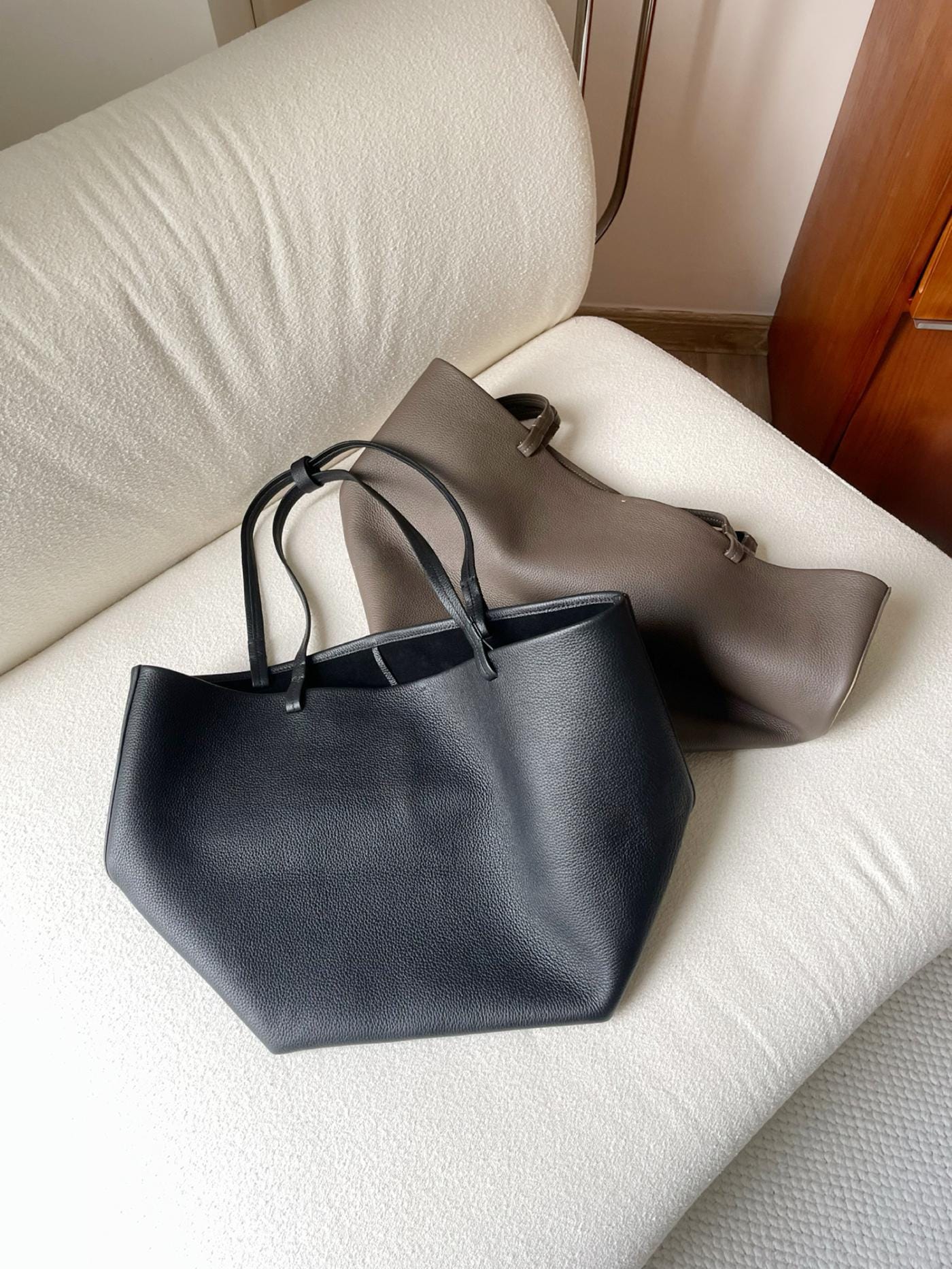 Matcha therow idaho コットン ハンドバッグ The Row Idaho Bag in