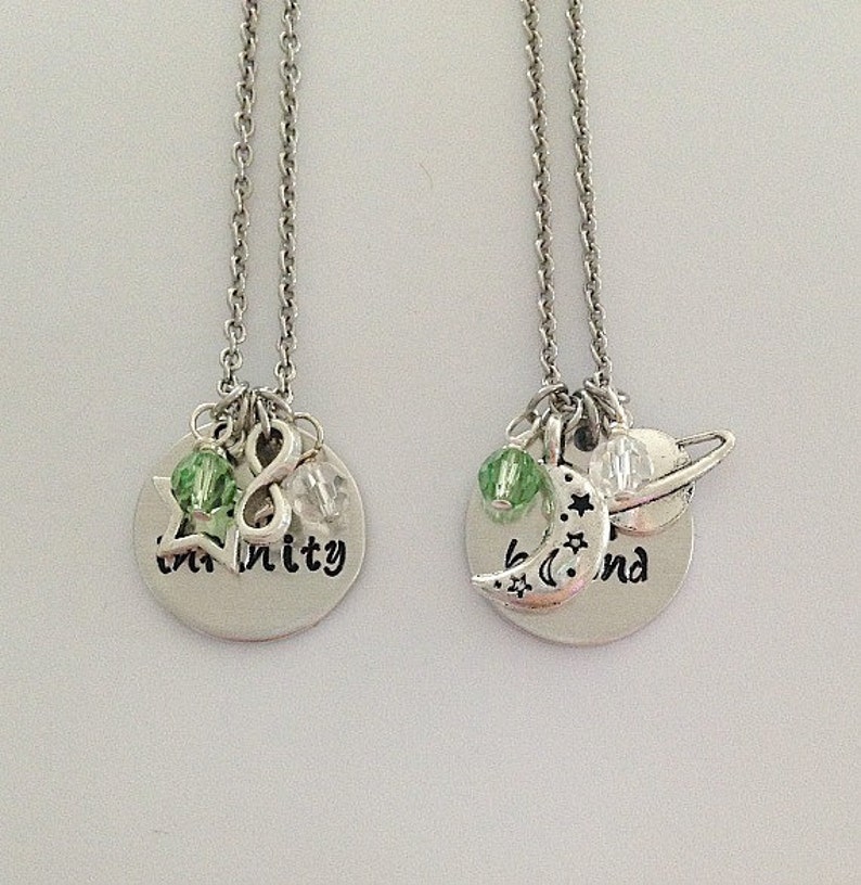 Disney inspired Toy Story necklace set to infinity Etsy