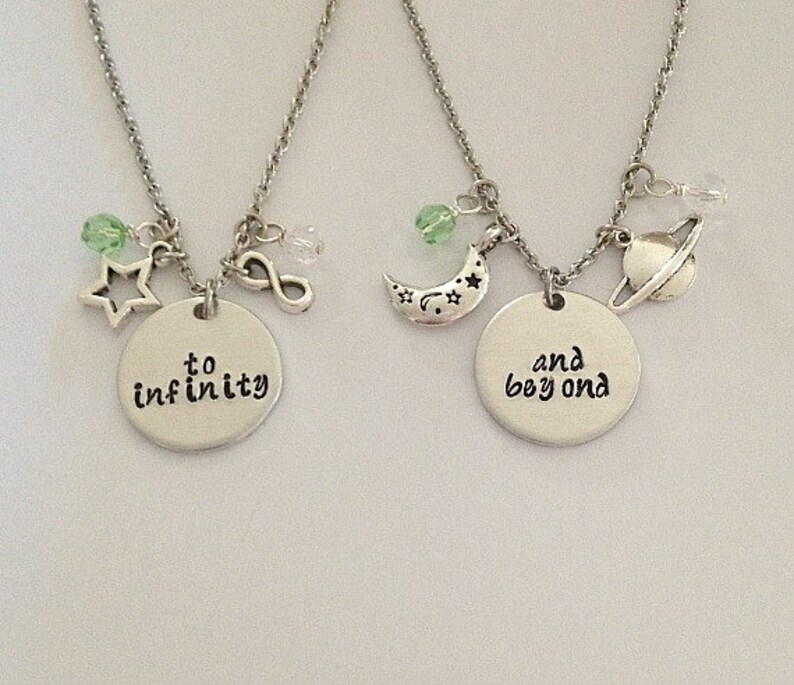 Disney inspired Toy Story necklace set to infinity Etsy