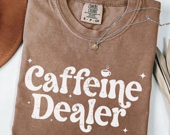Funny Coffee Lover Shirt, Barista Gift, Caffeine Addict tshirt, Iced Coffee Lover tee, Vintage Coffee t-shirt, Comfort Colors® Espresso Tee
