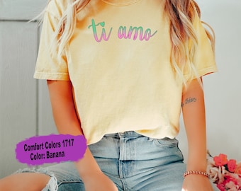 Chemise Italie, T-shirt en italien, Vêtements Italie, T-shirt Ti Amo, Chemise de vacances, Cadeau pour Italiens, Chemise de voyage en Italie, Cadeaux Italie