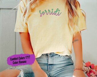 Italy Shirt, Italian Language Tee, Italia Clothes, Sorridi Tshirt, Vacation Shirt, Gift for Italians, Italy Travel Shirt, Italy Gifts