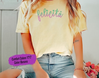 Italy Shirt, Italian Language Tee, Italia Clothes, felicità Tshirt, Vacation Shirt, Gift for Italians, Italy Travel Shirt, Italy Gifts