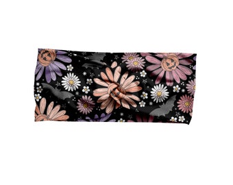 Pumpkin Floral Turban Headband