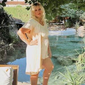 Conjunto de loungewear de algodão orgânico de bambu