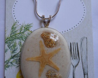 Star Fish Sea Shell Necklace Coastal
