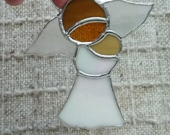 Sympathy gift miscarriage memorial angel baby stained glass memory angel commemorative