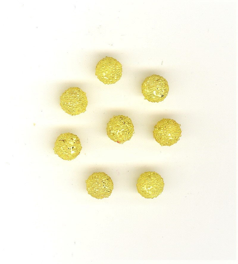 8 Vintage Glass Sugar Beads From Japan New Old Stock Beautiful Etsy