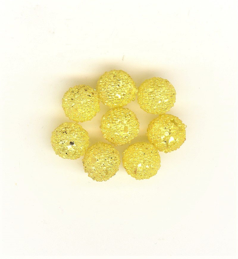 8 Vintage Glass Sugar Beads From Japan New Old Stock Beautiful Etsy