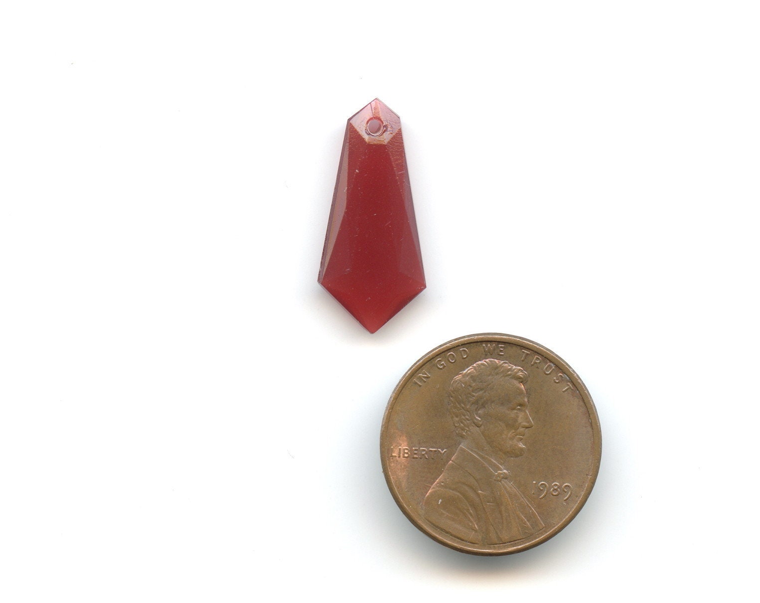 Vintage Pendants Carnelian Package Calls It Cornelian Czech Faceted T…