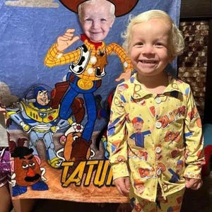 Personalized Toy Woody Photo Blanket - Amor Custom Gifts
