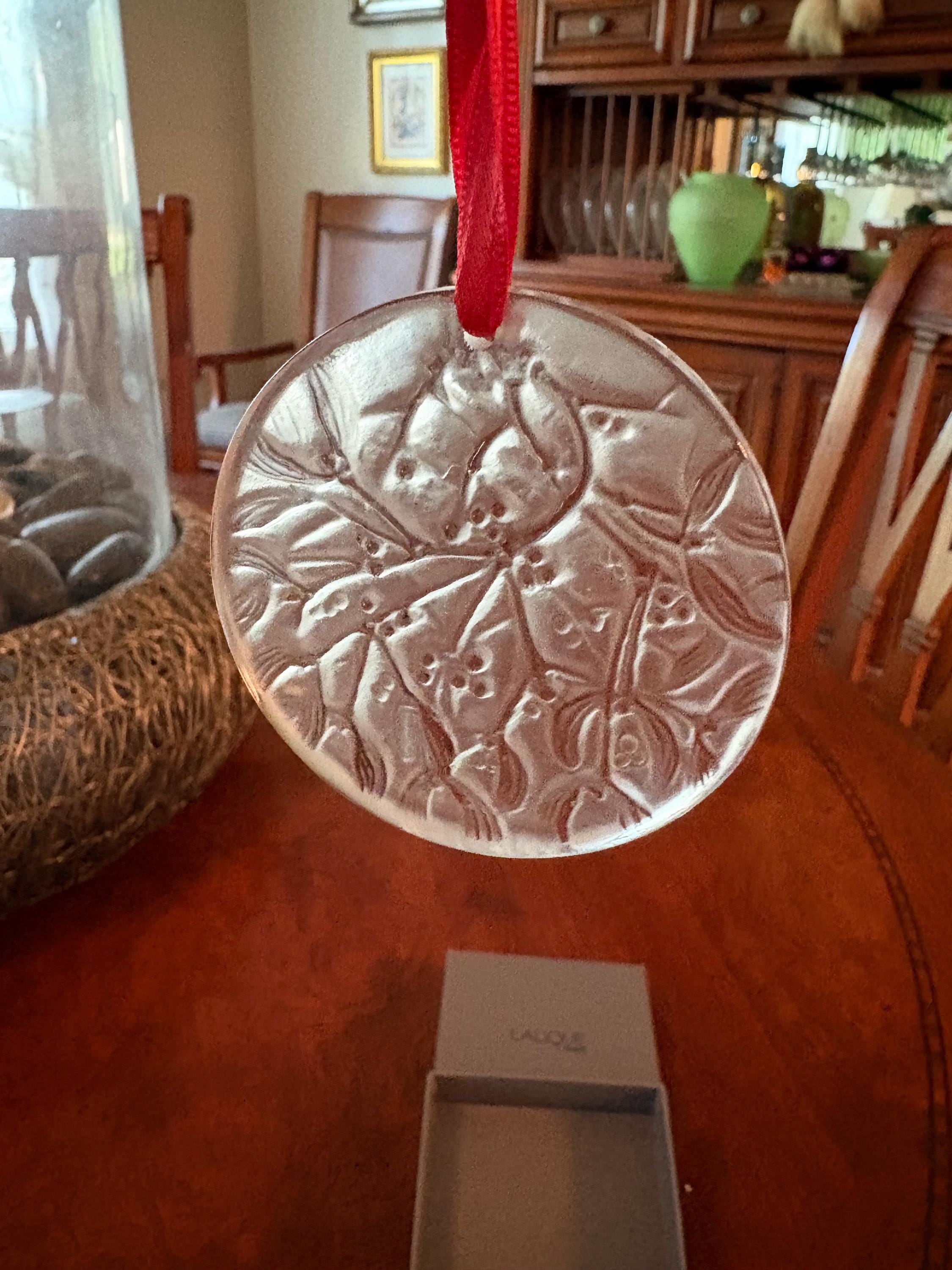 Lalique Christmas Ornament - Etsy