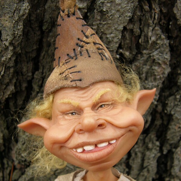 Troll and a gold nugget OOAK ADO ADSG -reserved -