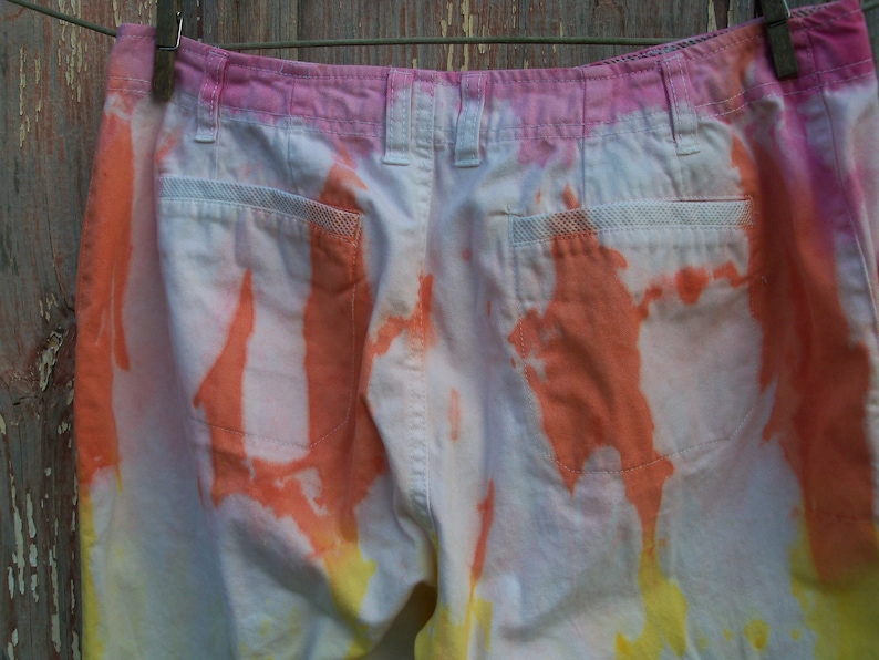Size 10 Caribbean Joe Rainbow Tie Dyed Women/'s Capri Pants