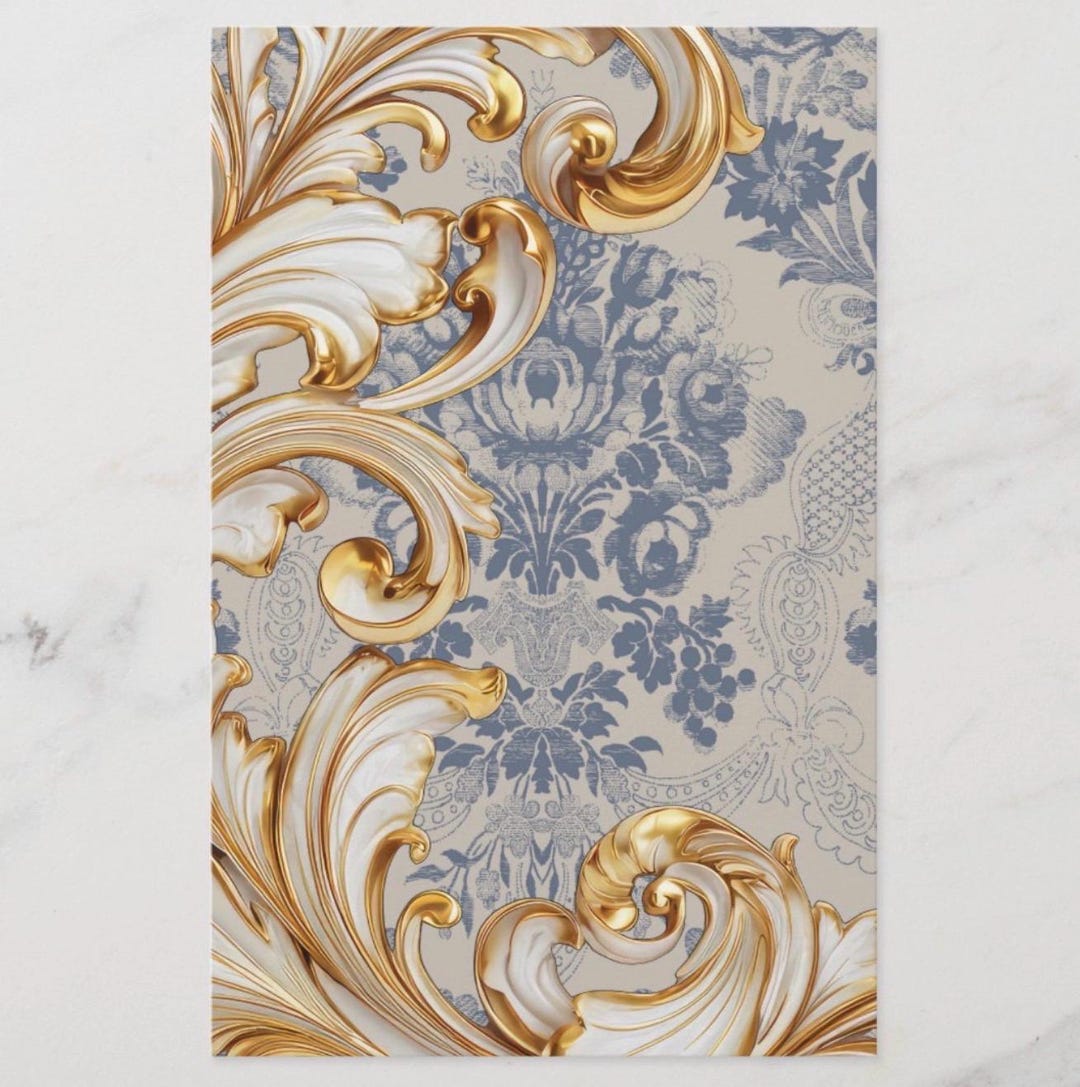 Elegant Junk Journal Paper | Floral Scrapbooking, DIY Crafts - Etsy