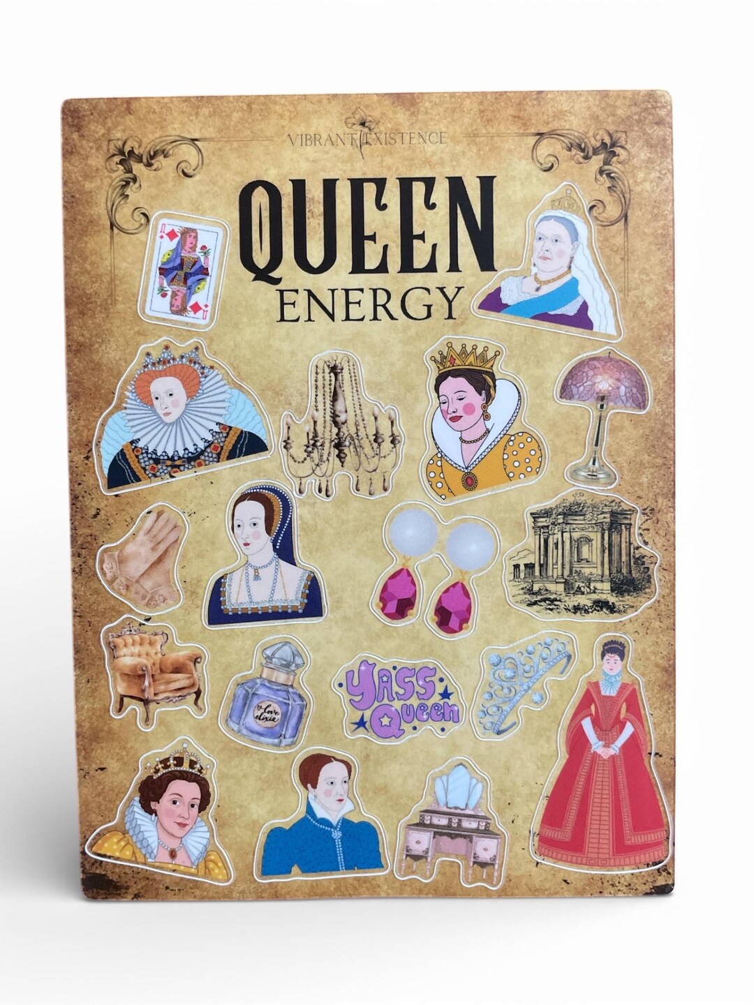Sticker Making Queen Queen Sticker Sheet | Vintage Scrapbook Stickers - Etsy