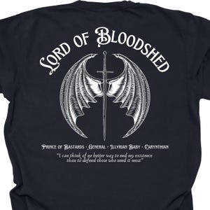 Cassian Lord of Bloodshed | ACOTAR-shirt | Cassian-shirt | SJM | Nesta | cassia | Uniseks kledingstukgeverfd zwaargewicht T-shirt