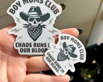 Boy Moms Club sticker, boy mom sticker, mom sticker, momma sticker, vintage sticker, chaos sticker