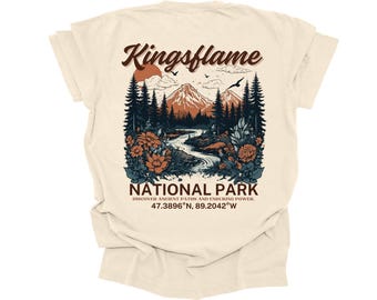 Kingsflame National Park Shirt • Fantasy Nature Graphic • Throne of Glass Inspired tee • TOG • Aelin • SJM • Bookish Gift for Her t-shirt