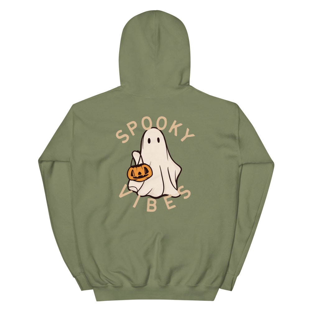 Spooky Vibes Shirt, Halloween Shirt, Holiday Shirt, Pumpkin Shirt, Ghost Shirt Gildan Unisex Hoodie New Hoodie