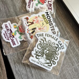 Marie Said Hi Sticker – Cottagecore Ghost Sticker, Hauntingly Soft Aesthetic, Feminist Bookish Decal, Spooky but Polite image 9