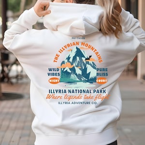 Illyrian Mountains national park |  ACOTAR  | Cassian shirt | Azriel | SJM | illyrians | rhysand | national park | Unisex Hoodie