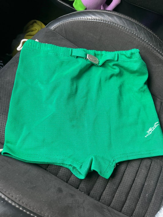 vintage green swim shorts