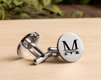 Personalized Engraved Groomsmen Cufflinks Groom Best Man Gifts, Wedding Cufflinks Personalized Cufflinks Wedding Favors, Custom Cufflinks