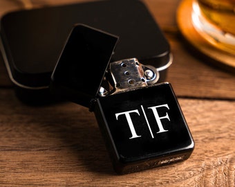Personalized Black Engraved Lighter, Custom Lighter Engraved Lighter Groomsmen Gift, Bachelor Bachelorette Party Favor Gift, Gift for Him