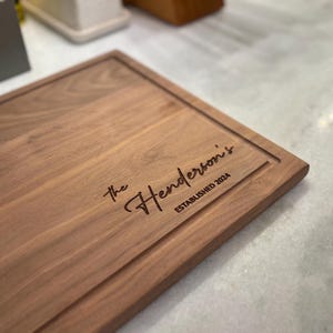 Personalized Cutting Board Wedding Gift, Wood Charcuterie Board, Unique Housewarming Gift, Bridal Shower, Engraved Engagement Present