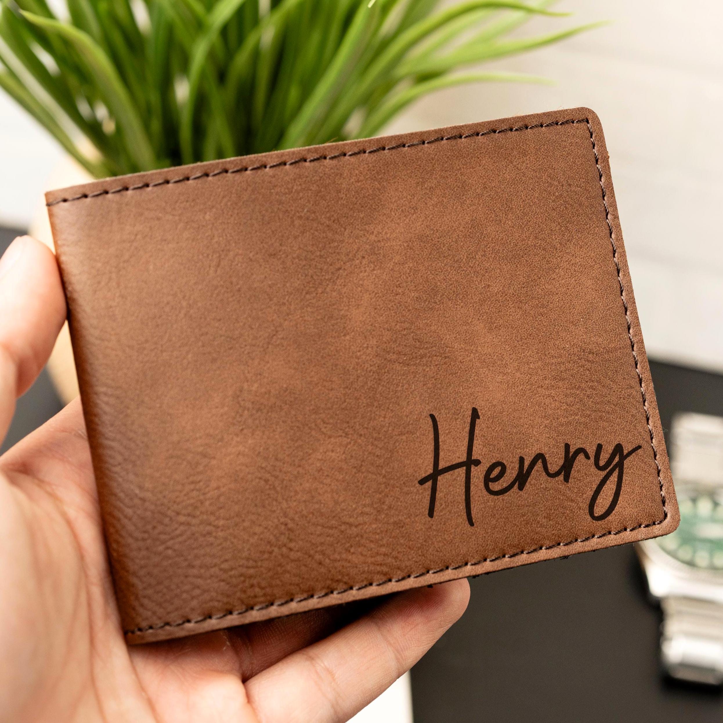 Kids Personalized Wallets, Wallet For Son, Gift From Mom To Son, Monogram Wallet For Boys, Personalized Leather Wallet For Son, Boys Wallets