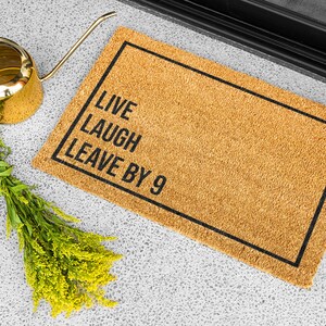 Live Laugh Leave by 9 Funny Doormat, Welcome Mat, Housewarming Gift, Funny Door Mat, Wedding Gift, Closing Gift, Door Mat Funny Rugs bild 3