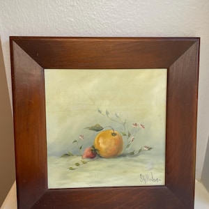 Vintage Framed Original Still Life Painting | Artist Signed Painting