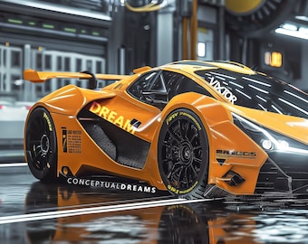 Ai Lamborghini · Cyberpunk Ai Art · Futuristic Concept Car · Conceptual Dreams by Vixtor