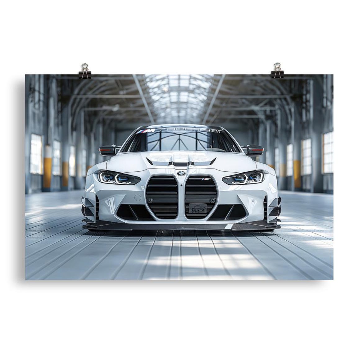 White BMW M4 Poster | BMW Wall Art - Etsy