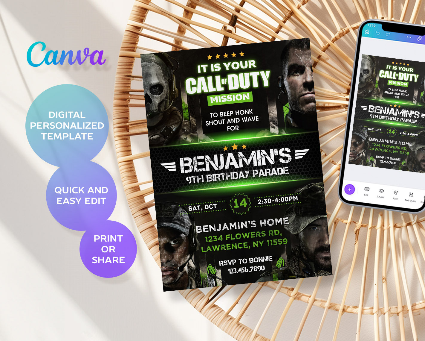 Call duty cumpleaños - Etsy México, image size:1422x1139