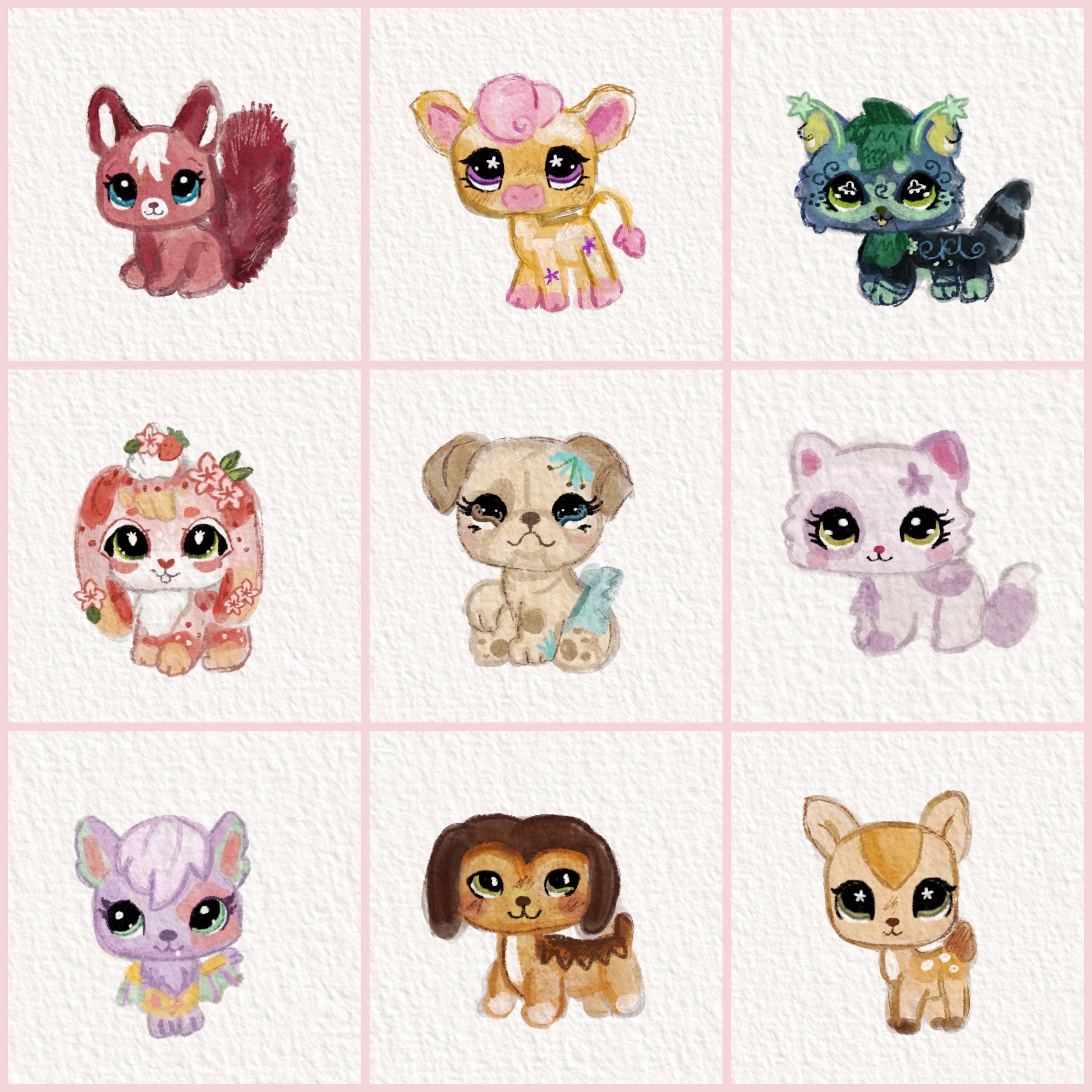Lps Drawimg Littlest Pet Shop (LPS) Custom Drawing - Etsy