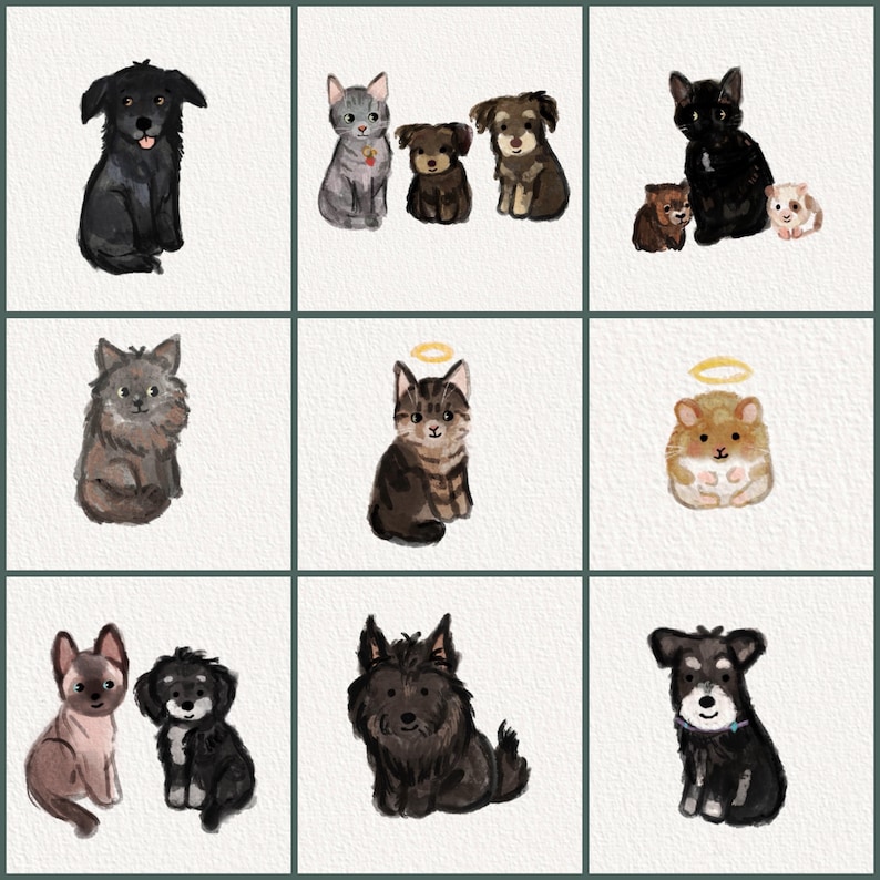 Custom Pet Doodle • Cute Dog Art• Animal Commissions• Custom Dog Portrait• Pet Artwork• Digital Work• No AI image 7