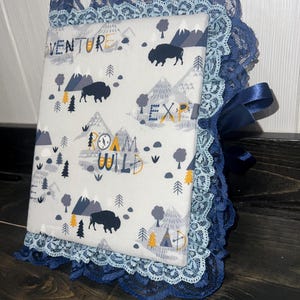Adventure photo album - baby boy photo album- baby photo album - Baby boy - Fabric photo album - Baby book - Photo book