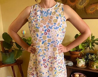 90's Strapless Floral Dress