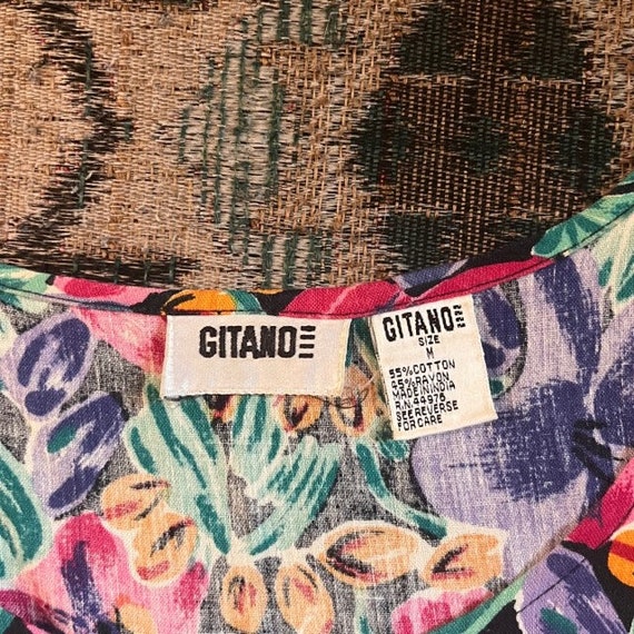 80's/90's Gitano Flowy Tank Top - image 3