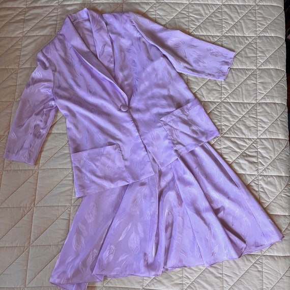 Lilac Dress, Jacket and Belt set - XL - image 1